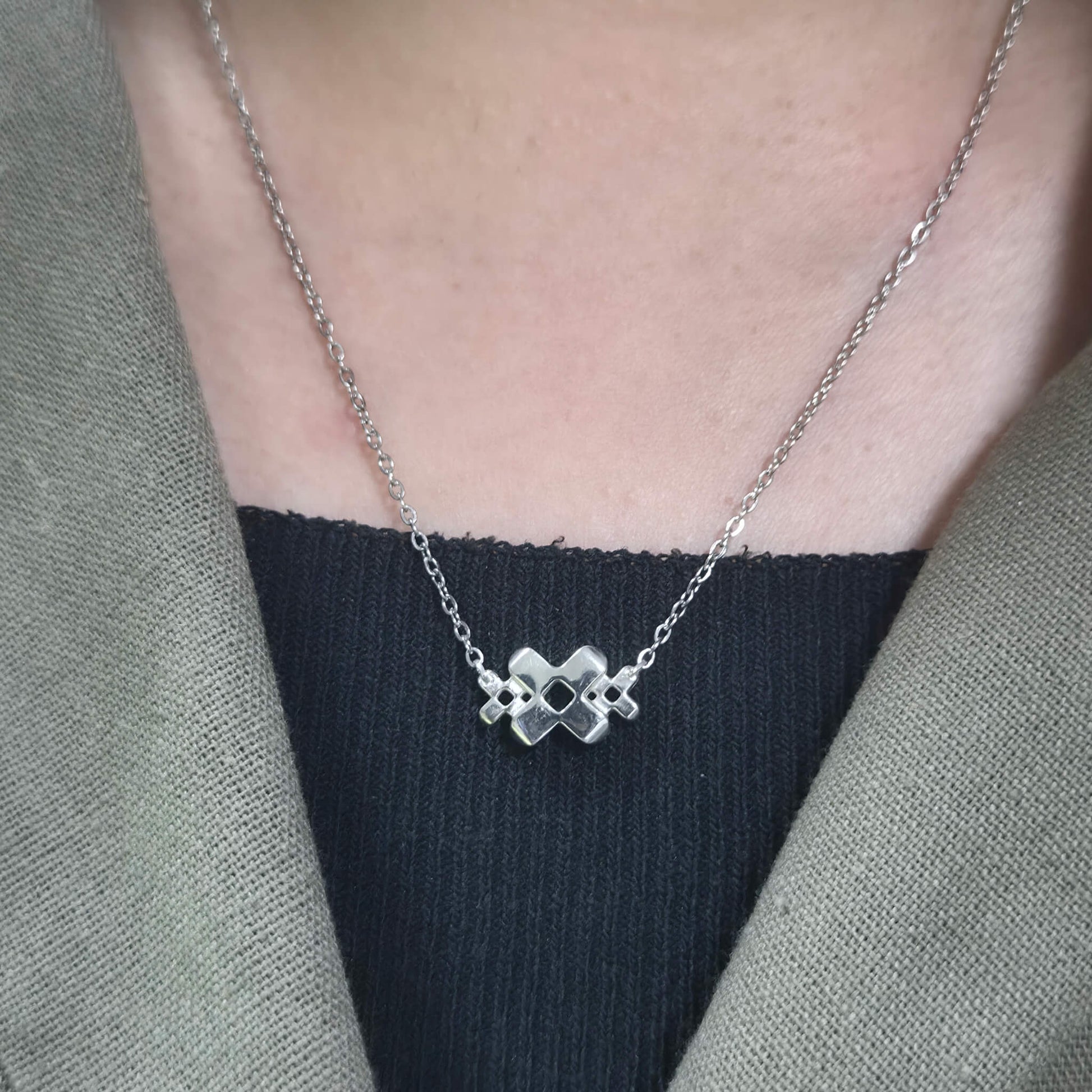 Bandage Necklace On It