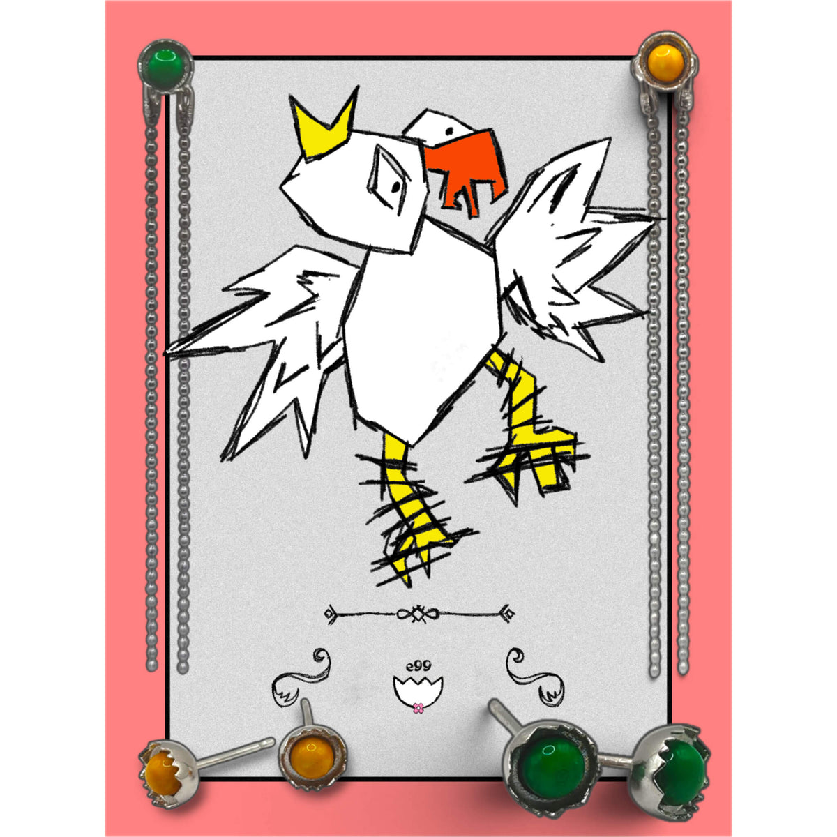 EggEarringPoster