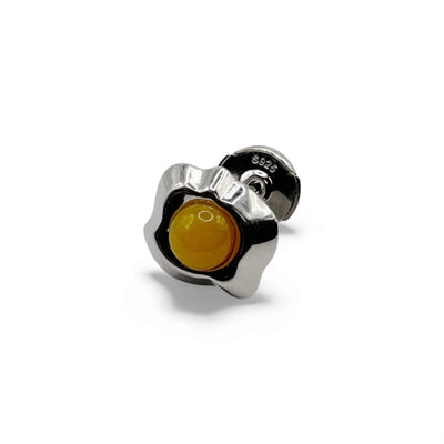 Fried egg earring