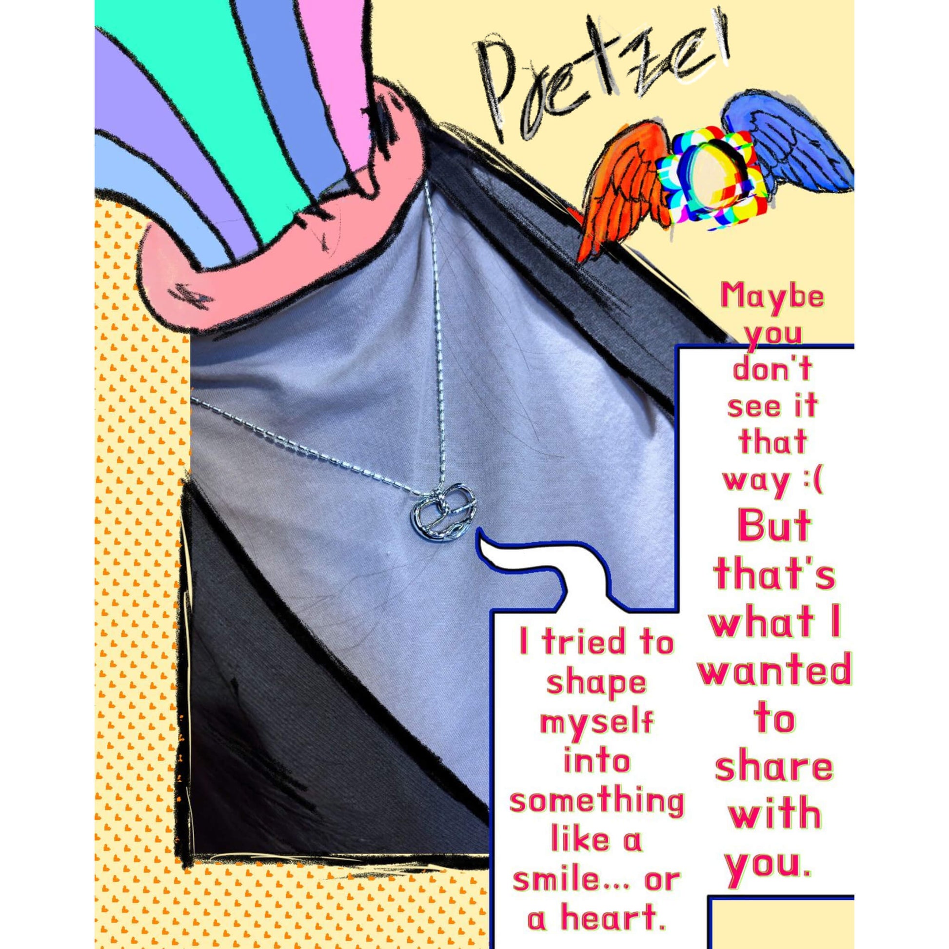 Pretzel Necklace Poster