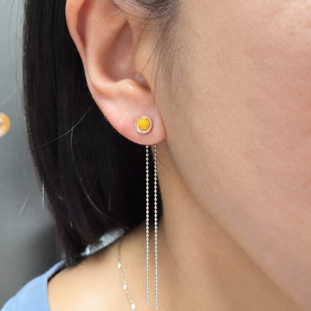 WearingEggEarring