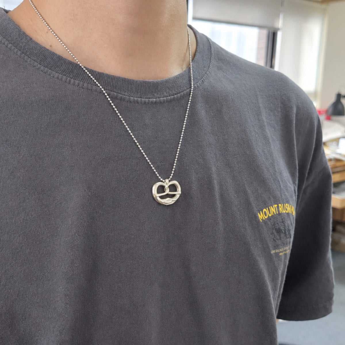 WearingPretzelNecklaceSideView