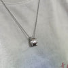 Wearing Crown Necklace Left Side View