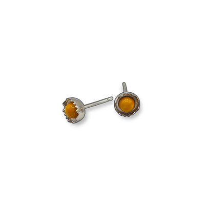 YellowEggEarringRightSideView
